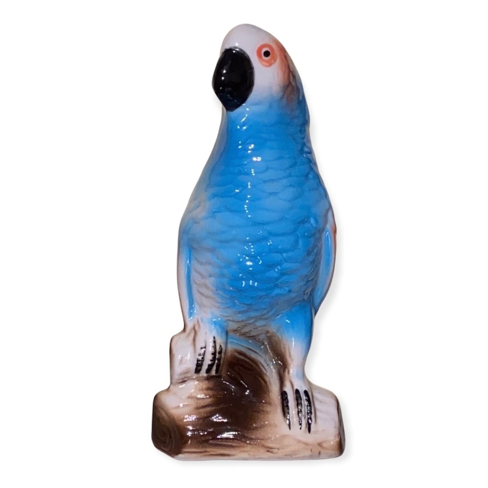 VTG Retro Kitschy Ceramic Parakeet/Parrot Made in Brazil
